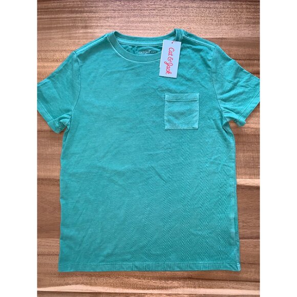 Cat & Jack Boys Green Crew Neck Short Sleeve T-Shirt Size Small (6-7) - Picture 2 of 10